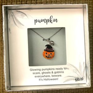 Halloween Jack o Lantern Necklace